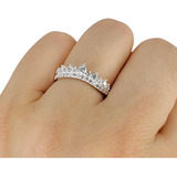 Anillo Forma De Tiara Con Cubic 925 Ap 440-22