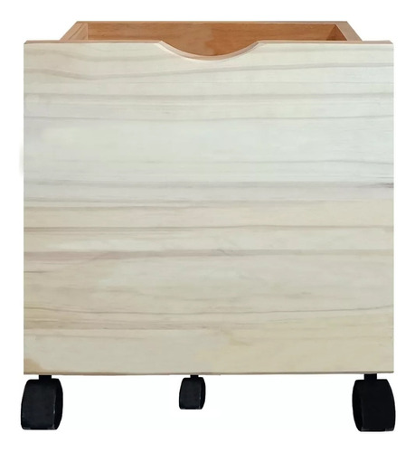 Cajon Baul Juguetero Liso Con 3 Ruedas Ohventas Verdulero