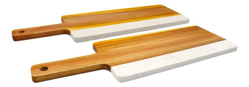 2 Tablas Para Picar Madera Con Mármol Cortar Members Choice 