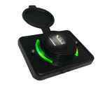 Tomada Carregador Usb Veicular Van Motorhome Barco Led Verde