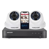 Camara Seguridad Kit Hikvision Dvr 16 Canales + 2 Domos 720p