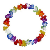 Pack 12 Unidades Collar Hawaiano Flor Fiesta Somoscotillon 