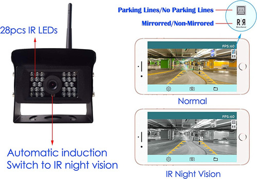 Cmara Wifi Visin Trasera Para Remolques, Carretas Etc Foto 4