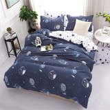 Jqwupup Galaxy Space Ropa De Cama Para Dos Niños, Funda De E