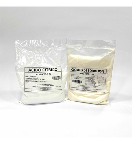 Pack 1 Kg Clori To + 1 Kg Acido Cítrico 