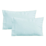 Set X2 Fundas De Almohadas Mixta Algodon 144 Hilos 50x70cm 