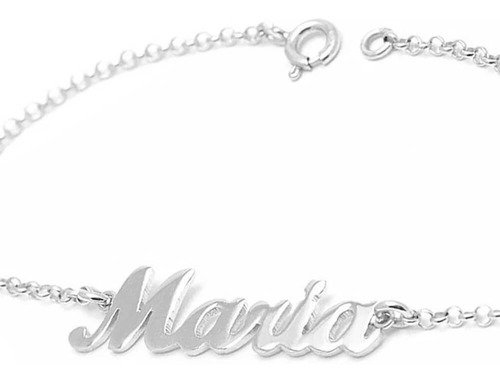 Pulseira Com Nome 950 Prata Personalizado