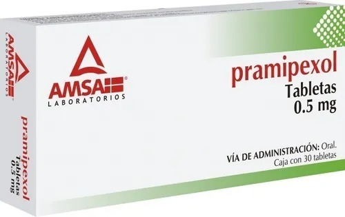 Prampipexol 30 Tabletas 0.5mg