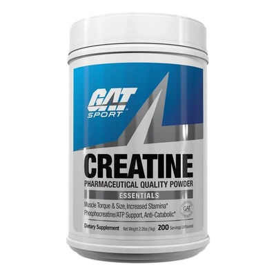 GAT Sport Creatina Monohidratada 1kg 200 Porciones Sin Sabor Gluten Free | Meses sin interés