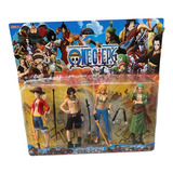 Muñecos One Piece Blister X4 Monkey Dluffy Roronoa Zoro Nami