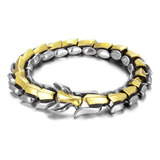 Sxxgw Pulsera De Dragón Dorado Para Hombre Pulsera De Cadena