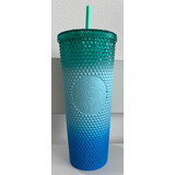 Vaso 100% Original De Marca Starbucks Studded Navy Blue Grid