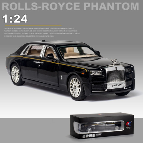 D Modelo Coche De Aleación Rolls-royce Phantom Con Luces Y