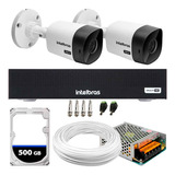 Kit Cftv 2 Câmeras Segurança Hd 720p Dvr Intelbras 4ch E Hd