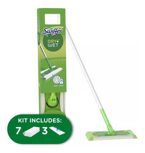 Swiffer Sweeper Limpiador Pisos 2 En 1 Kit  Barrer Y Trapear