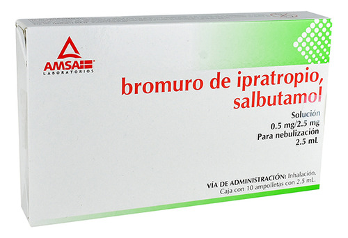 Ipratropio/salbuta 0 5/2 5 Mg Ampolleta Solución  C10