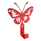 Colgador De Pared Moderno Hecho De Acero Figura De Mariposa