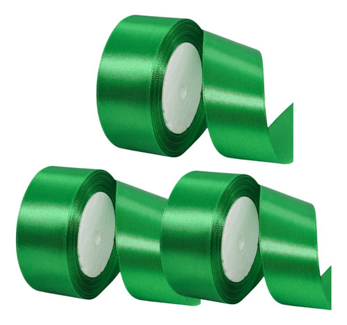 3 Rollo De  Listón Satinado  3.8cm  67.5 Metros | Meses sin interés