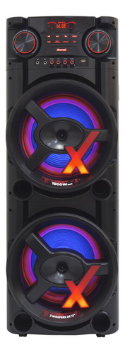 Caixa Som Amplificada Bluetooth 1900w Rms Usb Bivolt Led Tws