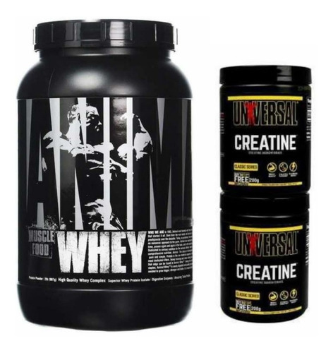 Combo Universal Animal Whey 2lb + Creatina X 400g + Envio