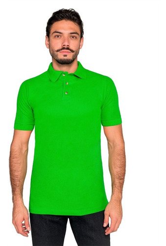 Playera Polo Pique Open Caballero Mayoreo