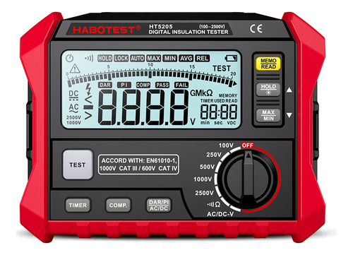 Medidor Digital De Resistencia Habotest De Alta Precisión