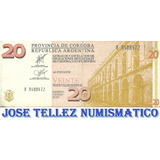 Ec# 303 Bono 20 Pesos Cordoba Serie H Año 2002 Mb- Palermo