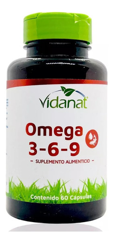 Vidanat Omega 3, 6 Y 9 60 Cápsulas Vidanat