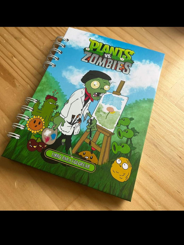 Libro Para Colorear Plantas Vs Zombies