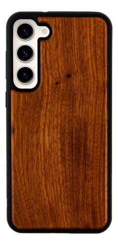 Funda Para Galaxy De Madera Rosewood Ultra Impacto Uso Rudo