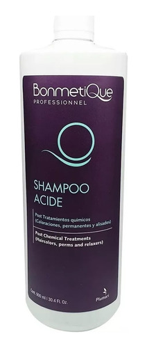 Shampoo Pelo Post Tratamiento Quimico Acide Bonmetique 900lm