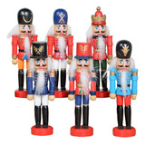 6pcs Cascanueces Soldado Figuras Adorno Decorativo Regalos