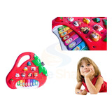 Brinquedo Piano Teclado Infantil Bichos Musical Moranguinho