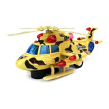 Helicóptero Bate E Volta Sky Pilot Com Som  Luzes Top Cor Amarelo