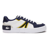 Tenis Casual Caballero Lacoste Blanco 641-42