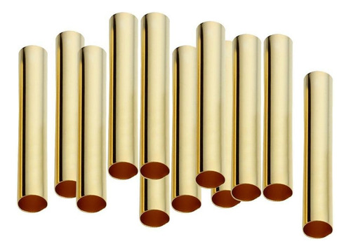 100pcs Cobre Liso Longo Tubo Grânulos 30mm, 4mm