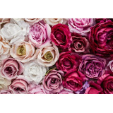 Murales Vinilos Decorativos X M2 Personalizados Rosas Flores
