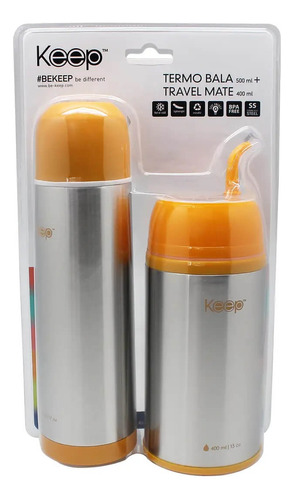 Set Mate Travel 400ml + Termo Bala 500ml Keep