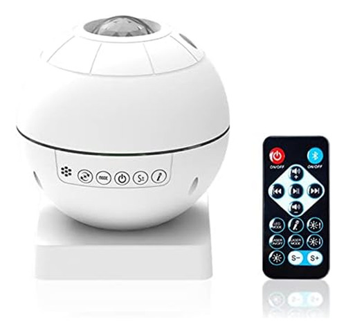 Luminária Bluetooth Abajur Musica Projetor Estrela Galaxia Cor Da Cúpula Branco Cor Da Estrutura Branco 110v/220v