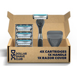 Dollar Shave Club | Kit De Afeitar De Viaje De 4 Cuchillas |