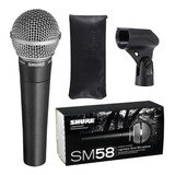 Microfone Shure Sm 58 Lc Vocal Dinâmico Cardióide Sm58-lc