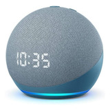 Amazon Echo Dot Echo Dot 4th Gen With Clock Con Asistente Virtual Alexa, Pantalla Integrada De 1in Twilight Blue 110v/240v