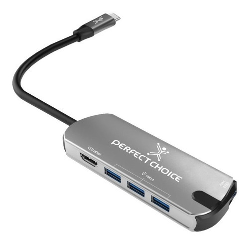 Adaptador Perfect Choice Pc-101246 Usb-c A Hdmi - Usb-a 3 /v