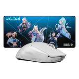 Kit Gamer Logitech Mouse G Pro X Superlight White + G840 Kda