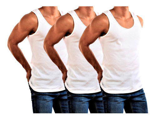 Paquete De 3 Camisetas Musculo Sin Manga Alfani Ribbed 