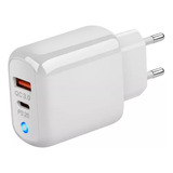 Cargador Enchufe Doble 20w Carga Rápida Para iPhone/ Samsung