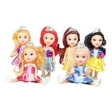 Set De 6 Muñecas Princesas Disney  Varios Personajes