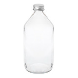 Botella Vidrio Transparente Farma 500 Cc 80 Uds Con Tapa