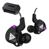 Qkz Ak6 Con Micro + Estuche Audifonos Auriculares Negro