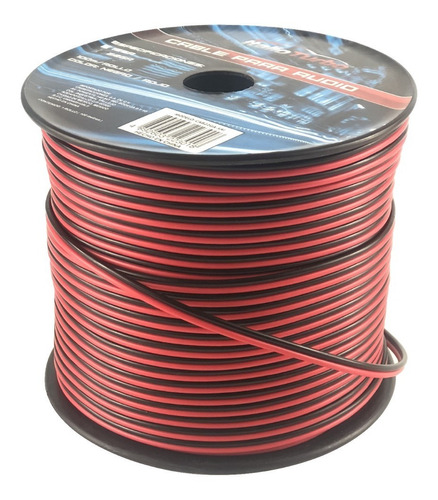 Cable De Audio Para Bocina Bicolor (negro/rojo) Calibre 22, 